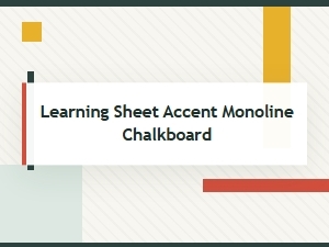 Learning with Monoline Chalkboard Accent Fonts